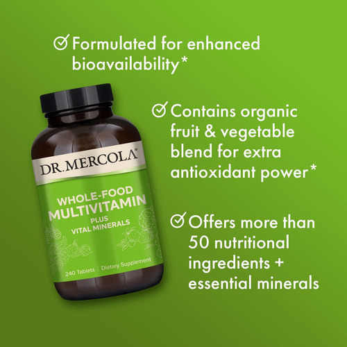 Dr. Mercola Multivitamínico Completo 240 Tabletas