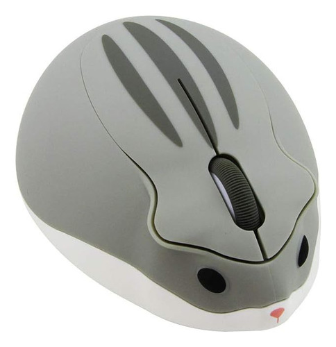 Mouse Inalambrico Sxban, Diseno De Hamster 1200 Dpi Gris