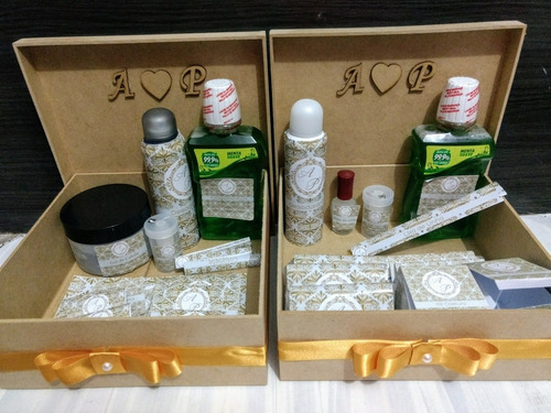 Kits Toalete Gr Completo Com Caixas Mdf E Produtos Fretgrats