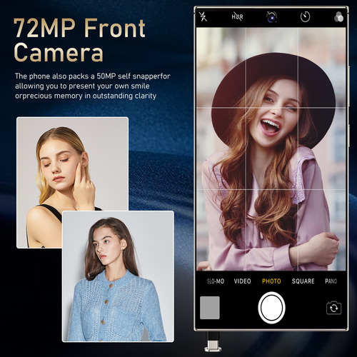 Sj Smartphone 2025 Con Pantalla De 24 Y 7,3 Pulgadas, 16 Gb