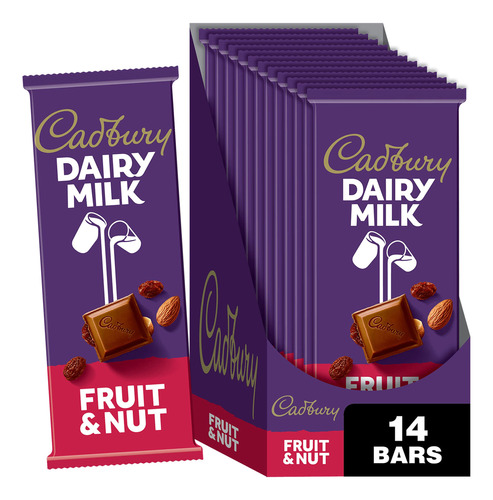 Cadbury Dairy Milk - Chocolate Con Leche De Frutas Y Nueces 