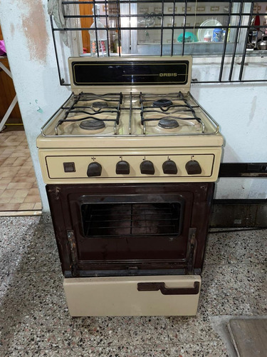 Cocina Orbis Antigua Con Puerta De Horno Rota (funciona)