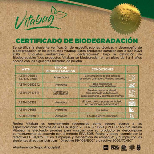 20 Bolsas De Camiseta Reutilizable Y Biodegradable Vitabag