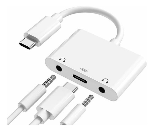 Adaptador De Audio Usb C A 0.138 in, Divisor Auxiliar De C.