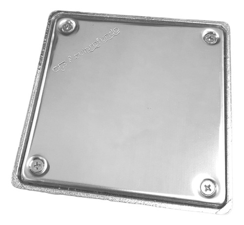 Tapa Ciega Con Marco Reja Rejilla 15x15 Cromada