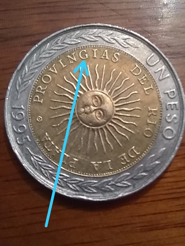 Moneda De 1 Peso Provingias - 1995