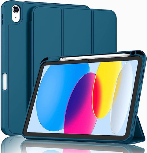 Funda Para iPad De Gen 10 Zryxal Verde Azulado