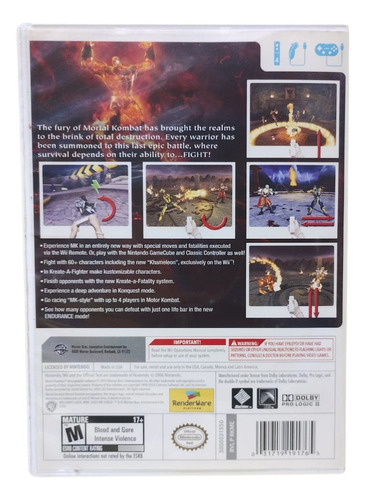 Mortal Kombat Armageddon | Wii Original (Reacondicionado)
