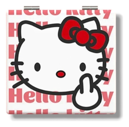 Espejo De Cartera Plegable Doble Diseños Sanrio Hello Kitty