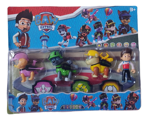 Figuras Paw Patrol Patrulla Canina Set Accesorios 