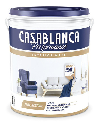 Latex Performance Interior Mate Lavable Casablanca 10 L 