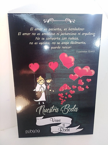 Imagen 9 de 9 de Carteles Boda , 15 Años, Publicitarios, Negocios De Madera