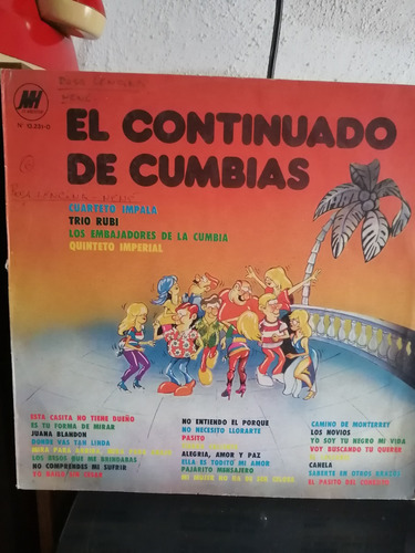 Disco De Vinilo El Continuado De Cumbias (166)