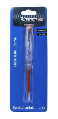 Imagem 3 de 3 de Chave De Teste Voltagem 110 A 500v 135mm Western Tp-4