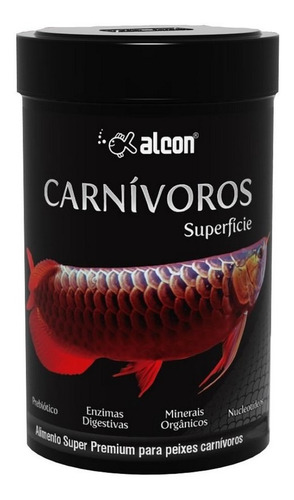 Alcon Ração Super Premium P/ Peixe Carnívoro Superfície 280g