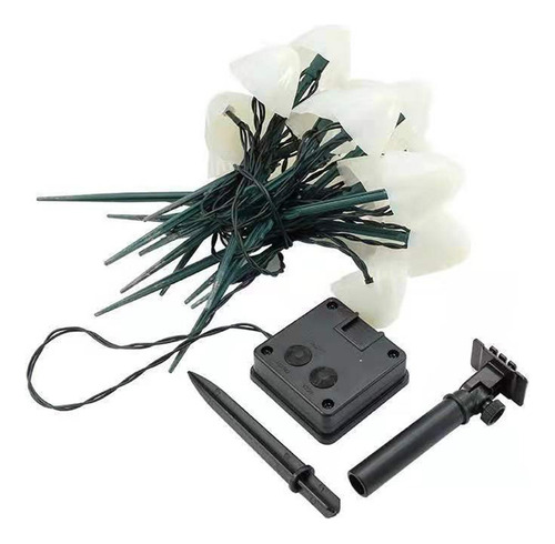 Cadena De Luces Solares Led Con Forma De Mini Hongo, 8 Modos
