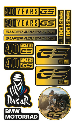Bmw 40 Aniversario Set De Stickers Para Personalizar S9