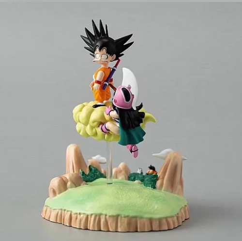 Figura Goku & Milk En Nube Voladora - Dragon Ball -sin Caja-