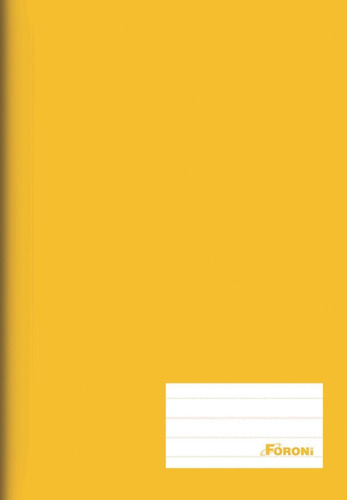 Caderno Foroni Brochura Universitário 48 Folhas Capa Amarelo