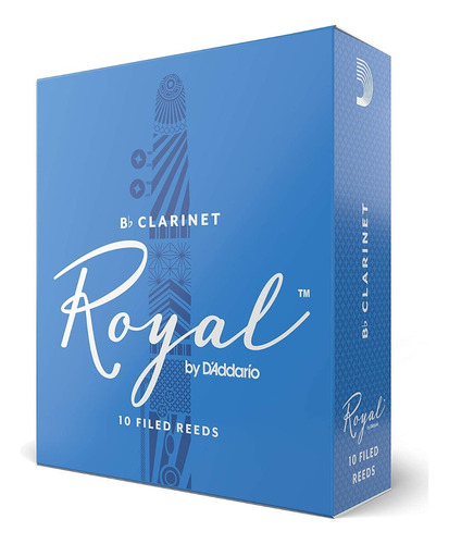 Caña Para Clarinete Rico Royal 1 Caja X 10 Und Iriginal