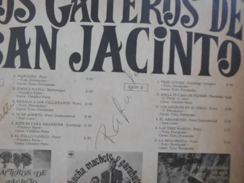 Lp Vinilo Los Gaiteros De San Jacinto 2 Los 3 Golpes 1960 (Usado)