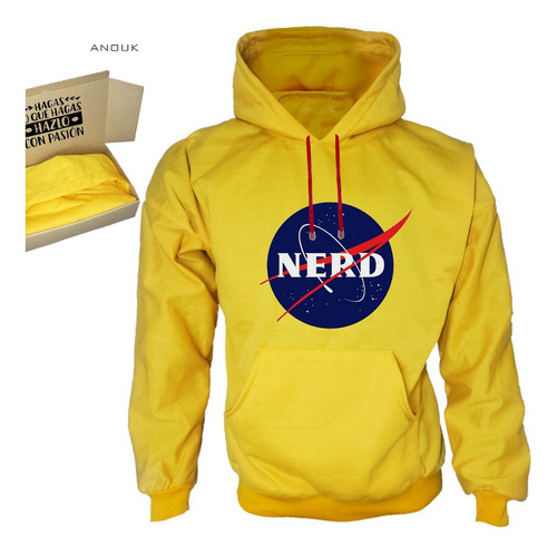 Imagen 7 de 10 de Buzo/hodie Personalizado Nerd Nasa Estampado Unisex Y Niños