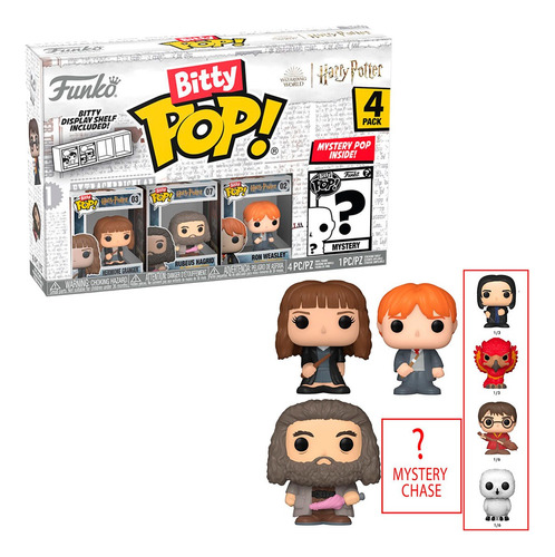 Funko Bitty Pop! Harry Potter - Hermione En Tunica 4 Pack