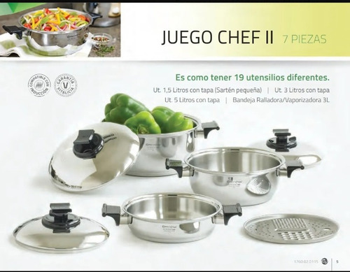 Juego De Ollas Renaware Chef 2