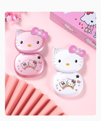 Nuevo Teléfono Plegable Hello Kitty Con Dibujos Animados