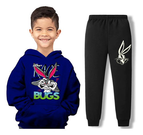 Conjunto Buzo Y Pantalón Para Niño Bugs Bunny Para Niño 