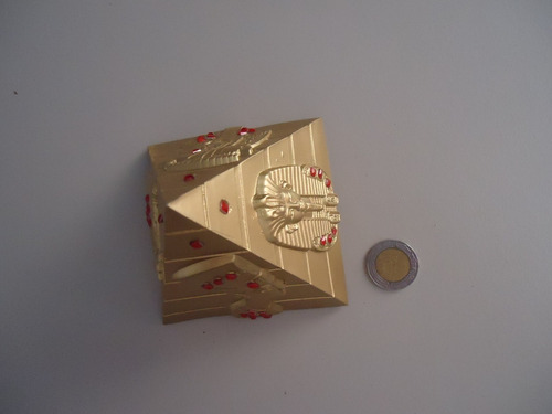 Pirámide Egipto De Oro Figura Decorativa Lujo