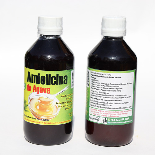 Amielicina, Extractos Herbales, Miel De Agabe. 100% Natural