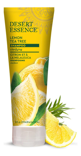 Shampoo Desert Essence Lemon Tea Tree 240 Ml Com Raiz De Mac