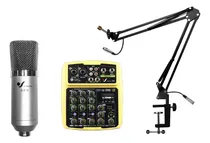 Comprar Venetian Combo Consola Placa De Audio Microfono Y Soporte