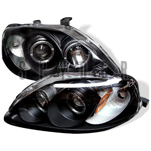 Spyder Pro-yd-hc99-am-bk Honda Civic Halo Negro Proyector