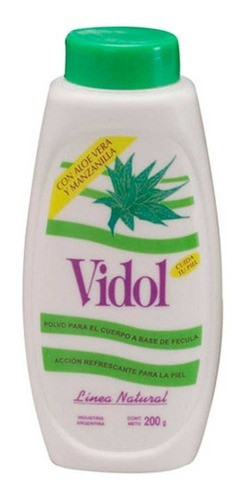 Vidol Fécula Corporal Con Alo Vera Talquera 250g