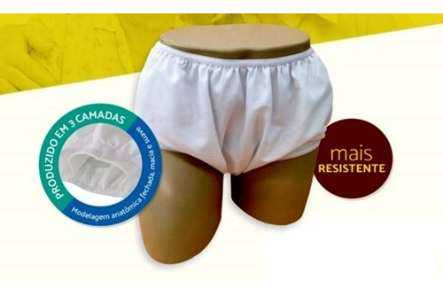 Imagem 2 de 2 de Calça Plástica Fechada Com Forro Adulto P / M / G / Eg Nhc
