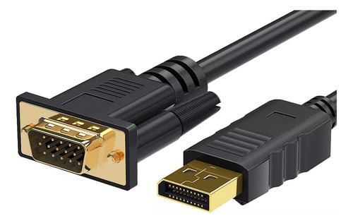 X Cable Convertidor Displayport A Vga, Hd 1,8 M 1080p 60hz