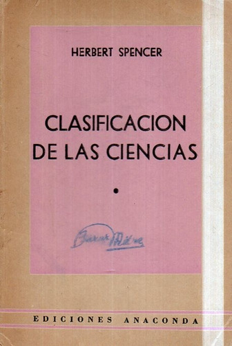 Clasificacion De Las Ciencias Herbert Spencer 