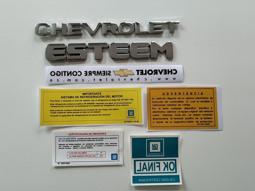 Chevrolet Steem Calcomanias Emblemas