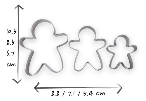 Juego De Pan De Jengibre Jokumo Juego De 3 Galletas De Molde