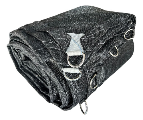 Malla Sombra 5x7 Reforzada Lista Para Colocar Raschel 90% Negro