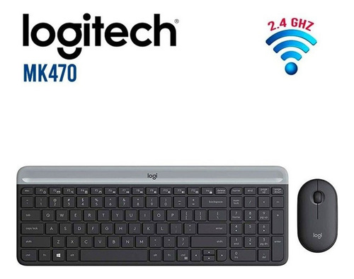 Teclado Y Mouse Logitech Mk470 Inalámbrico Español- Boleta