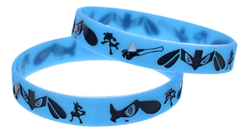  Bracelete Pulseira Lucario Pokémon Linda + Cartas De Brinde