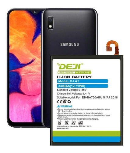 Batería De Litio Para Samsung Galaxy A10 3300mah Marca Deji 