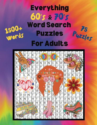 Libro: Everything 60s & 70s Word Search Puzzles For Adults