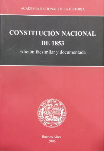 Constitución Nacional De 1853