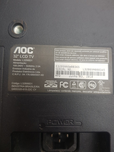 Placa T-com Tv Aoc L32w831 (Usado)