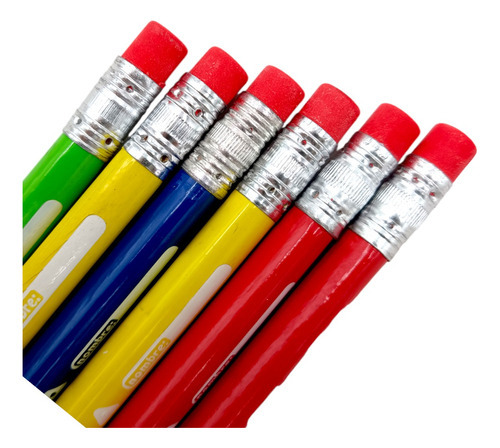 6 Lápiz Entrenador Jumbo Triangular Escolar