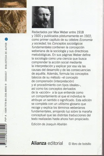 Conceptos Sociológicos Fundamentales - Weber - Alianza